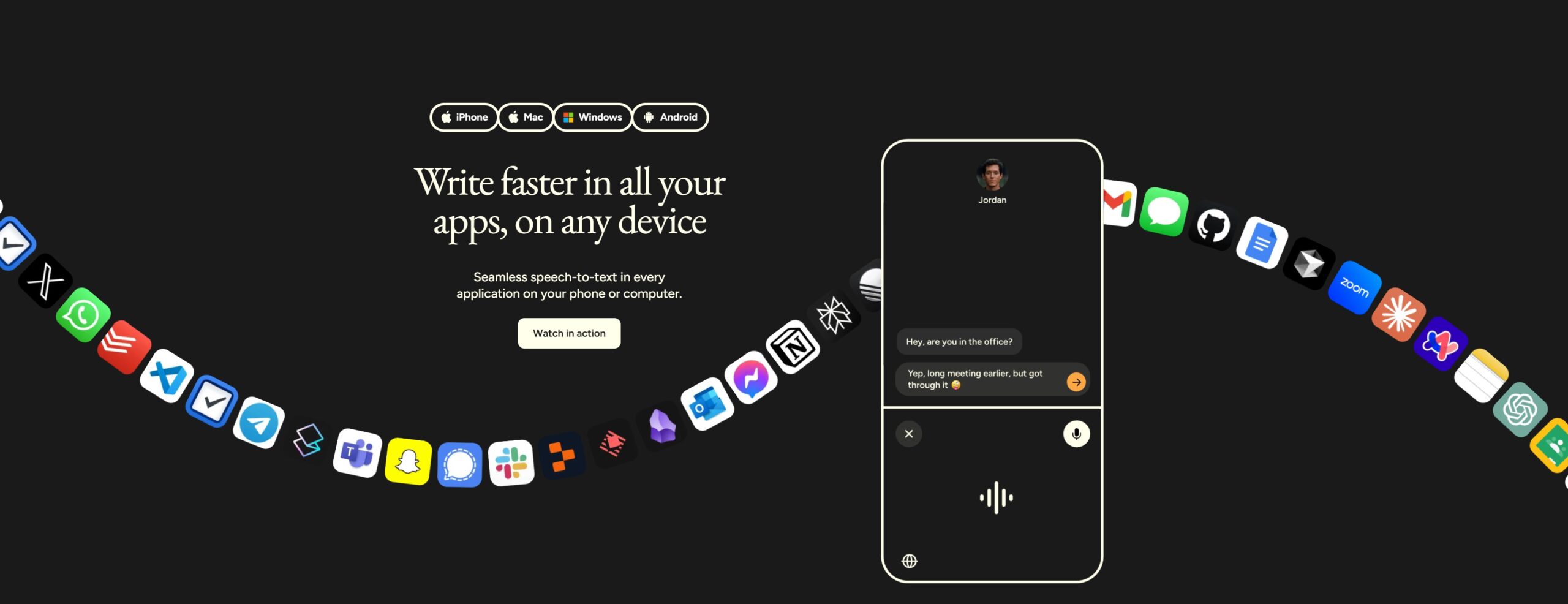 Wispr Flow vs alternatives comparison chart 2026